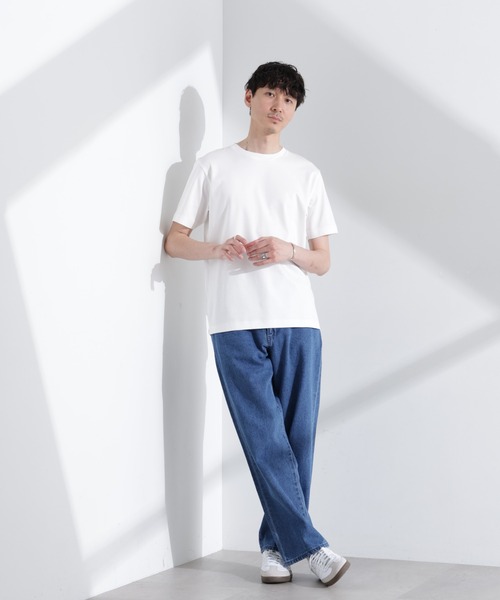 NANO universe（ナノユニバース）の「アンチスメル クルーネックTシャツ 半袖（Tシャツ/カットソー・メンズ・グレー/ブルーグリーン/ブラック/ホワイト・XL/L/M/S）」の8枚目の写真