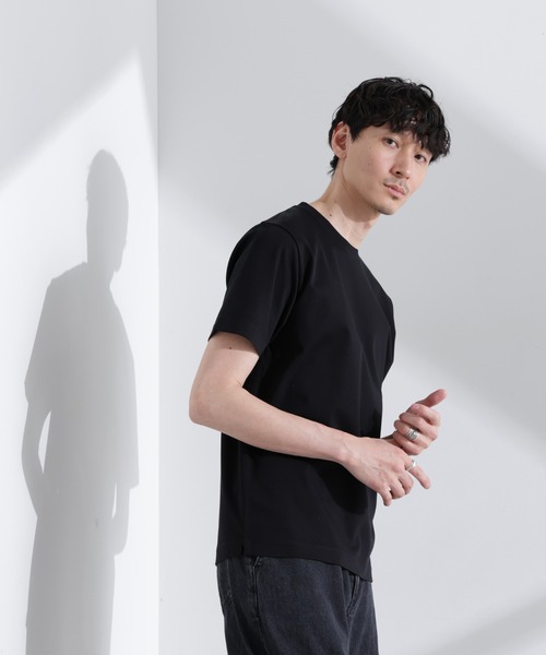 NANO universe（ナノユニバース）の「アンチスメル クルーネックTシャツ 半袖（Tシャツ/カットソー・メンズ・グレー/ブルーグリーン/ブラック/ホワイト・XL/L/M/S）」の12枚目の写真