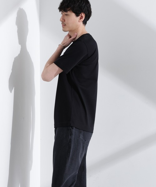 NANO universe（ナノユニバース）の「アンチスメル クルーネックTシャツ 半袖（Tシャツ/カットソー・メンズ・グレー/ブルーグリーン/ブラック/ホワイト・XL/L/M/S）」の13枚目の写真