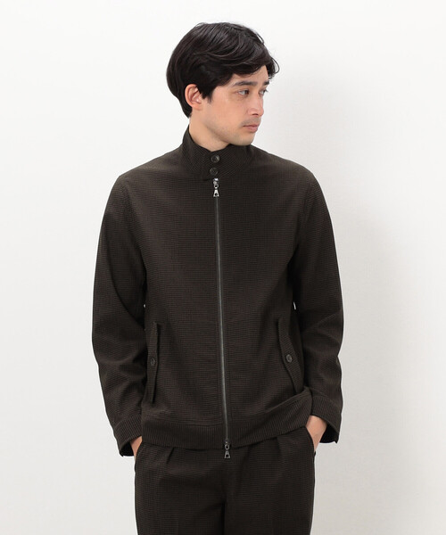 COMME CA ISM（コムサイズム）の「3Dエアートリコット スイングトップ（ブルゾン・メンズ・ブラック/オリーブ・MEDIUM/LARGE）」の2枚目の写真