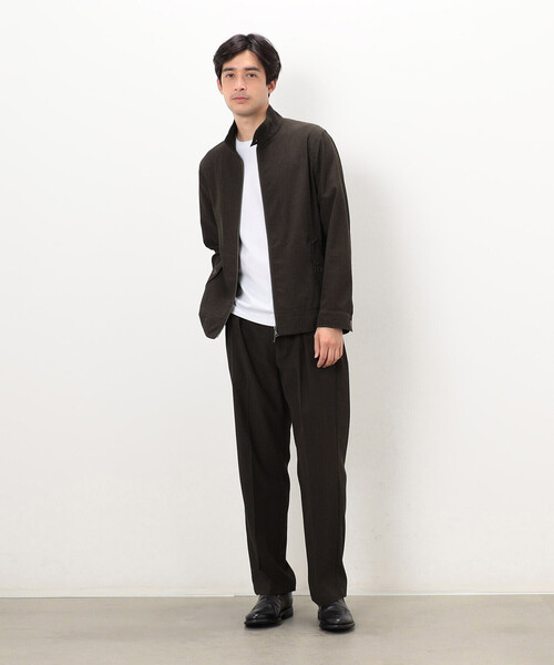 COMME CA ISM（コムサイズム）の「3Dエアートリコット スイングトップ（ブルゾン・メンズ・ブラック/オリーブ・MEDIUM/LARGE）」の10枚目の写真