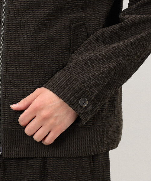 COMME CA ISM（コムサイズム）の「3Dエアートリコット スイングトップ（ブルゾン・メンズ・ブラック/オリーブ・MEDIUM/LARGE）」の16枚目の写真