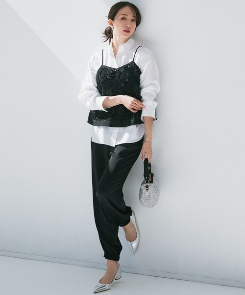 サラマリカ ⭐︎ チュールテープエンブロイダリーキャミソール