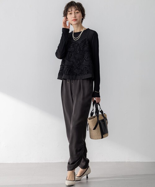 サラマリカ　⭐︎  チュールテープエンブロイダリーキャミソール サラマリカ ⭐︎ チュールテープエンブロイダリーキャミソール