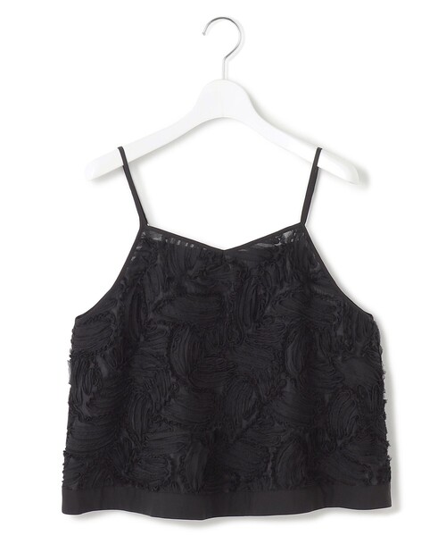 好評につき追加生産/洗える】リボンエンブロイダリー キャミソール