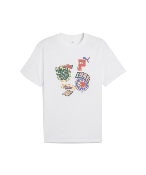 PUMA(プーマ)の「PUMA プーマ メンズ スポーツ レガシー フロント グラフィック 半袖 Tシャツ(Tシャツ/カットソー・メンズ・ホワイト/ブラック・X-LARGE/LARGE/MEDIUM/XX-LARGE/SMALL)」の5枚目の写真