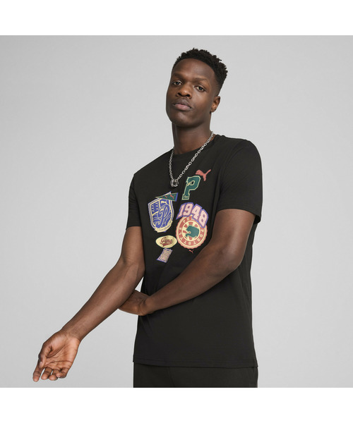 PUMA(プーマ)の「PUMA プーマ メンズ スポーツ レガシー フロント グラフィック 半袖 Tシャツ(Tシャツ/カットソー・メンズ・ホワイト/ブラック・X-LARGE/LARGE/MEDIUM/XX-LARGE/SMALL)」の11枚目の写真