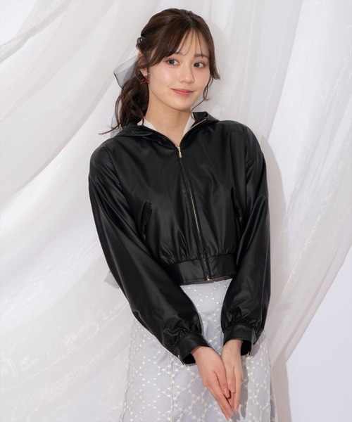 WILLSELECTION(ウィルセレクション)の「リボンポケットブルゾン(ブルゾン・レディース・オフホワイト/ブラック/ピンク/アイボリー・FREE)」の3枚目の写真