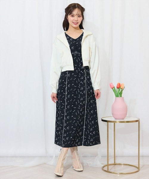 WILLSELECTION(ウィルセレクション)の「リボンポケットブルゾン(ブルゾン・レディース・オフホワイト/ブラック/ピンク/アイボリー・FREE)」の5枚目の写真