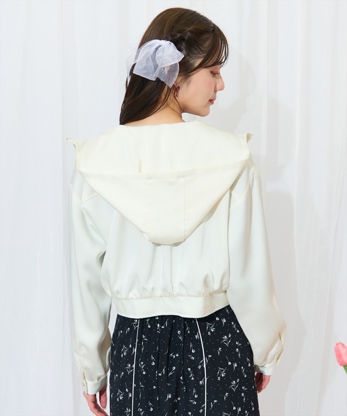 WILLSELECTION(ウィルセレクション)の「リボンポケットブルゾン(ブルゾン・レディース・オフホワイト/ブラック/ピンク/アイボリー・FREE)」の8枚目の写真