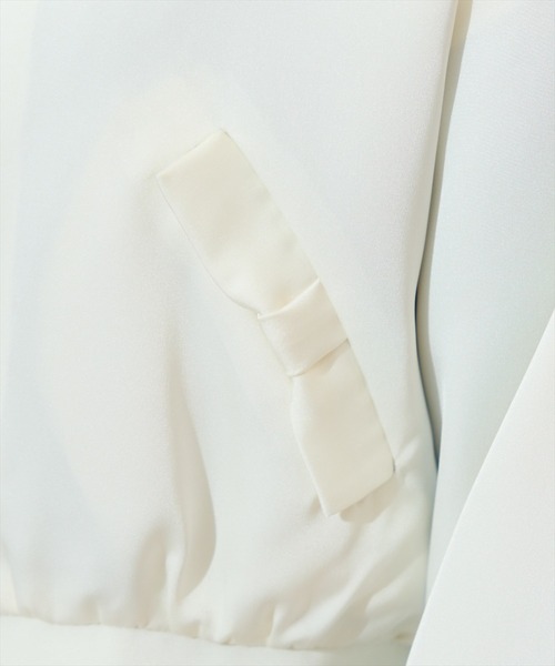 WILLSELECTION(ウィルセレクション)の「リボンポケットブルゾン(ブルゾン・レディース・オフホワイト/ブラック/ピンク/アイボリー・FREE)」の9枚目の写真