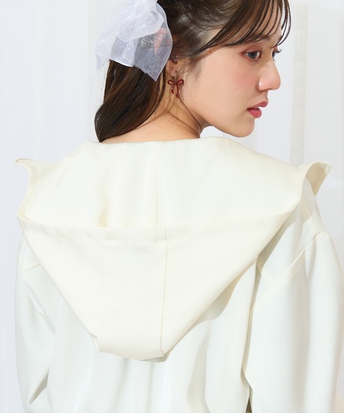 WILLSELECTION(ウィルセレクション)の「リボンポケットブルゾン(ブルゾン・レディース・オフホワイト/ブラック/ピンク/アイボリー・FREE)」の12枚目の写真