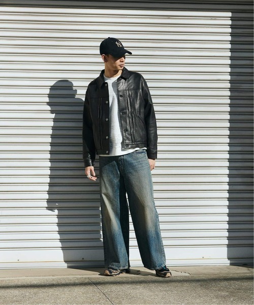 JOURNAL STANDARD（ジャーナルスタンダード）の「デニム タブキャノンパンツ（デニムパンツ・メンズ・ブラック系その他/コバルトブルー・SMALL/MEDIUM/LARGE）」の12枚目の写真