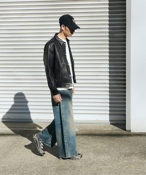 JOURNAL STANDARD（ジャーナルスタンダード）の「デニム タブキャノンパンツ（デニムパンツ・メンズ・ブラック系その他/コバルトブルー・SMALL/MEDIUM/LARGE）」の13枚目の写真