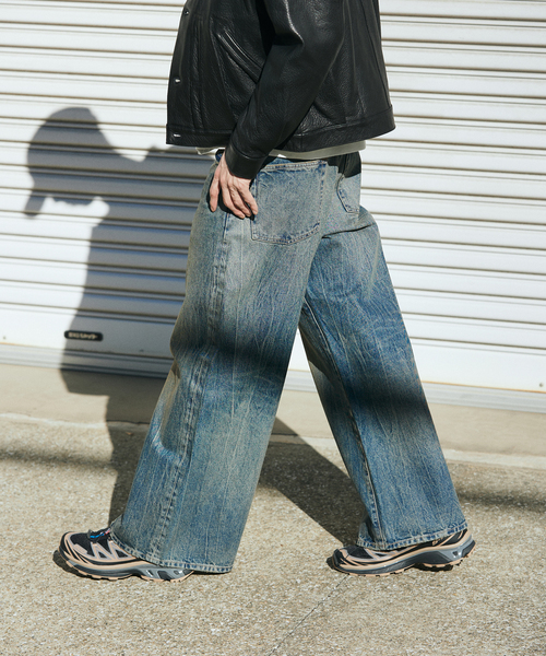 JOURNAL STANDARD（ジャーナルスタンダード）の「デニム タブキャノンパンツ（デニムパンツ・メンズ・ブラック系その他/コバルトブルー・SMALL/MEDIUM/LARGE）」の16枚目の写真