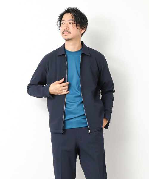 NOLLEY’S(ノーリーズ)の「《ビジカジ対応》シルケットスムースドレスTシャツ 25SS(Tシャツ/カットソー・メンズ・ホワイト/ブラック/グレイッシュベージュ/グレイッシュブルー/チャコールグレー/ブルー/キャメル/ライトグレー・S/M/L/XL/XXL)」の11枚目の写真