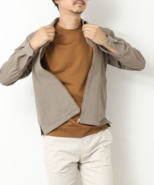 NOLLEY’S(ノーリーズ)の「《ビジカジ対応》シルケットスムースドレスTシャツ 25SS(Tシャツ/カットソー・メンズ・ホワイト/ブラック/グレイッシュベージュ/グレイッシュブルー/チャコールグレー/ブルー/キャメル/ライトグレー・S/M/L/XL/XXL)」の21枚目の写真