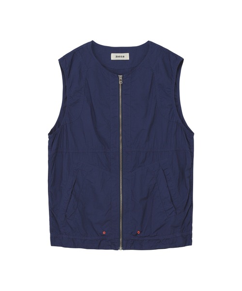 ZUCCa(ズッカ)の「(S)タイプライター / S(ベスト・レディース・ホワイト/ダークグレー/ブルー・S size/M size)」の1枚目の写真