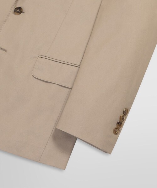 BROOKS BROTHERS(ブルックスブラザーズ)の「ポリエステル/コットン ポプリン シングル2釦 アンコンジャケット Classic(テーラードジャケット・メンズ・ネイビー/ベージュ・36SHT/37SHT/38SHT/40SHT/42SHT/44REG/39SHT)」の4枚目の写真