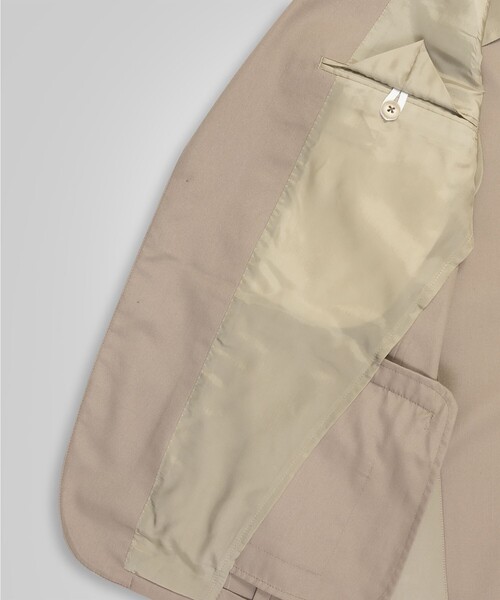 BROOKS BROTHERS(ブルックスブラザーズ)の「ポリエステル/コットン ポプリン シングル2釦 アンコンジャケット Classic(テーラードジャケット・メンズ・ネイビー/ベージュ・36SHT/37SHT/38SHT/40SHT/42SHT/44REG/39SHT)」の6枚目の写真
