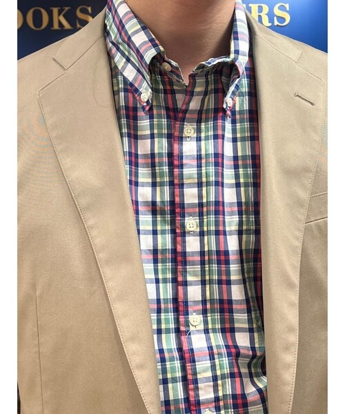 BROOKS BROTHERS(ブルックスブラザーズ)の「ポリエステル/コットン ポプリン シングル2釦 アンコンジャケット Classic(テーラードジャケット・メンズ・ネイビー/ベージュ・36SHT/37SHT/38SHT/40SHT/42SHT/44REG/39SHT)」の11枚目の写真