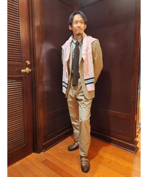 BROOKS BROTHERS(ブルックスブラザーズ)の「ポリエステル/コットン ポプリン シングル2釦 アンコンジャケット Classic(テーラードジャケット・メンズ・ネイビー/ベージュ・36SHT/37SHT/38SHT/40SHT/42SHT/44REG/39SHT)」の12枚目の写真