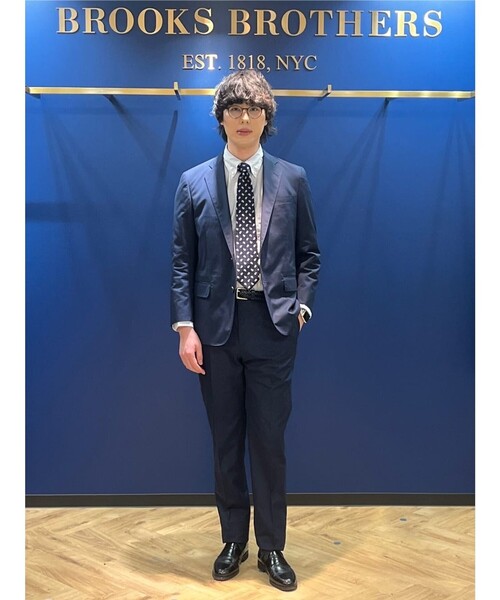 BROOKS BROTHERS(ブルックスブラザーズ)の「ポリエステル/コットン ポプリン シングル2釦 アンコンジャケット Classic(テーラードジャケット・メンズ・ネイビー/ベージュ・36SHT/37SHT/38SHT/40SHT/42SHT/44REG/39SHT)」の15枚目の写真