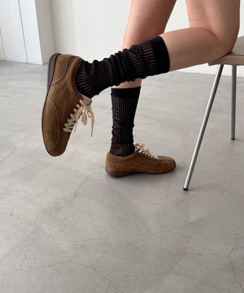 CANAL JEAN(キャナルジーン)の「El mar シアーリブハイソックス(ソックス/靴下・レディース・ホワイト/グレー/ブラック・ONE SIZE)」の1枚目の写真