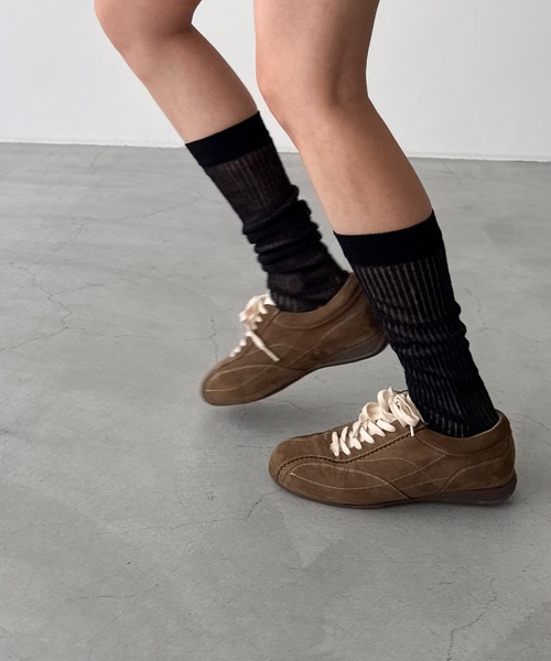 CANAL JEAN(キャナルジーン)の「El mar シアーリブハイソックス(ソックス/靴下・レディース・ホワイト/グレー/ブラック・ONE SIZE)」の6枚目の写真