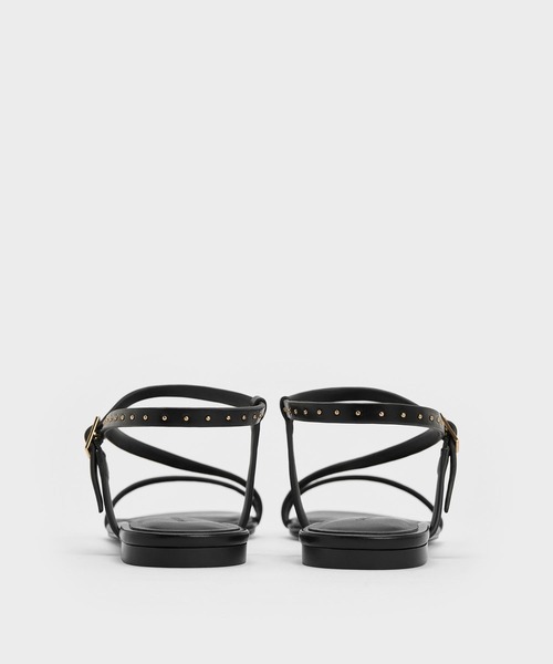 CHARLES & KEITH(チャールズ & キース)の「アンクルストラップ サンダル(サンダル・レディース・ホワイトゴールド/ブラック・26.5cm/25.5cm/25cm/24.5cm/23.5cm/23cm/22.5cm/22cm)」の9枚目の写真