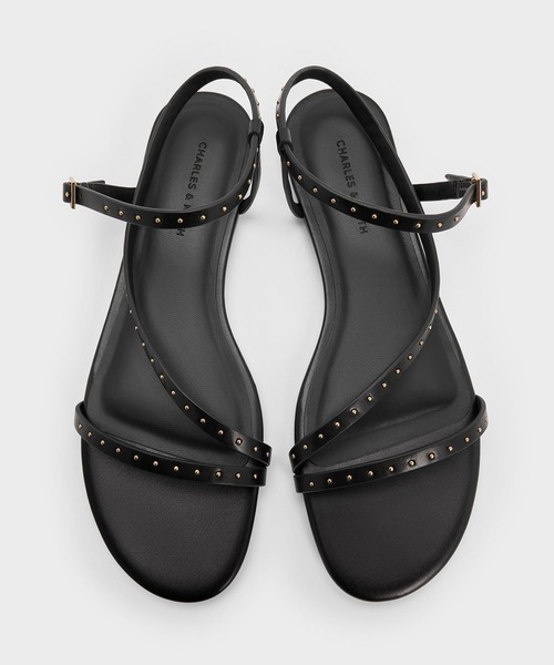 CHARLES & KEITH(チャールズ & キース)の「アンクルストラップ サンダル(サンダル・レディース・ホワイトゴールド/ブラック・26.5cm/25.5cm/25cm/24.5cm/23.5cm/23cm/22.5cm/22cm)」の11枚目の写真