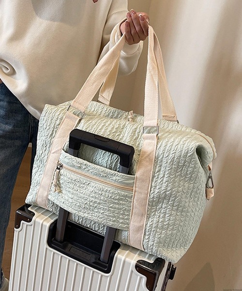 訳あり 未使用 コムデギャルソン トラベル オーガナイザー 大容量 アイボリー セール】Liaa/ぽこぽこ ボストン キャリーオントラベルバッグ A18576