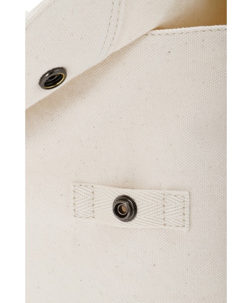 MHL.(エムエイチエル)の「COTTON CANVAS(オンラインストア限定)(ショルダーバッグ・レディース・ホワイト系その他2/ブラック・FREE)」の8枚目の写真