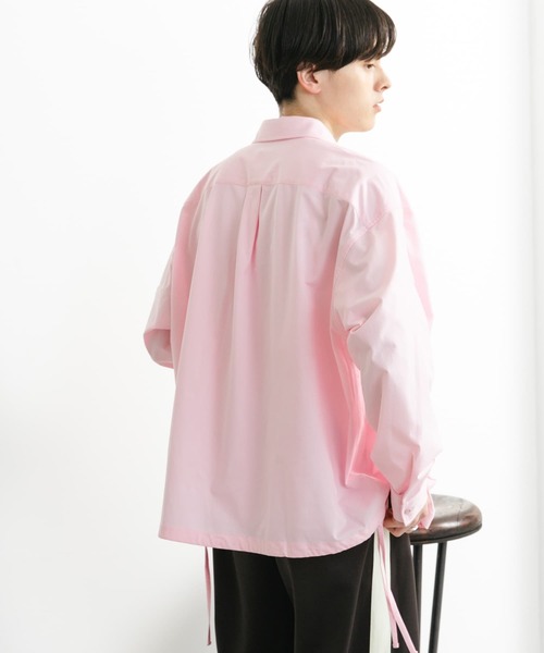 SENSE OF PLACE by URBAN RESEARCH（センスオブプレイスバイアーバンリサーチ）の「ドットメッシュダブルポケットロングスリーブシャツ（シャツ/ブラウス・メンズ・ライトピンク/チャコールグレー/グリーン・MEDIUM/LARGE）」の20枚目の写真