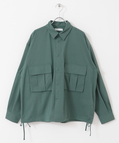 SENSE OF PLACE by URBAN RESEARCH（センスオブプレイスバイアーバンリサーチ）の「ドットメッシュダブルポケットロングスリーブシャツ（シャツ/ブラウス・メンズ・ライトピンク/チャコールグレー/グリーン・MEDIUM/LARGE）」の12枚目の写真