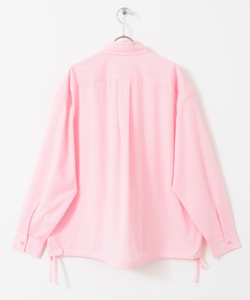 SENSE OF PLACE by URBAN RESEARCH（センスオブプレイスバイアーバンリサーチ）の「ドットメッシュダブルポケットロングスリーブシャツ（シャツ/ブラウス・メンズ・ライトピンク/チャコールグレー/グリーン・MEDIUM/LARGE）」の9枚目の写真