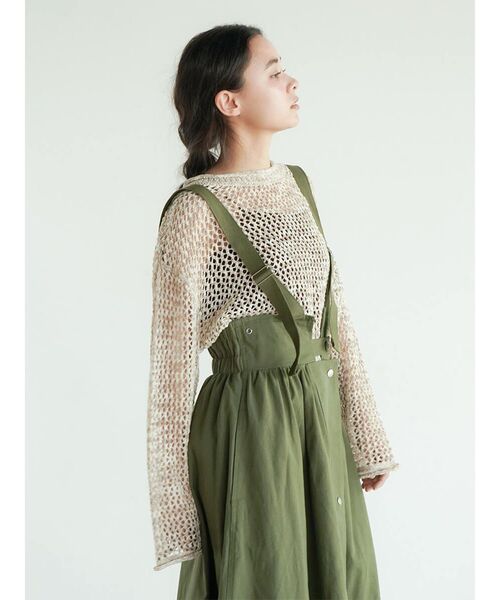 FIKA.(フィーカ)の「Mesh pullover knit(ニット/セーター・レディース・ベージュ/ライム・FREE)」の21枚目の写真