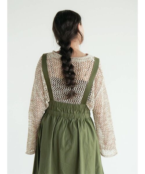 FIKA.(フィーカ)の「Mesh pullover knit(ニット/セーター・レディース・ベージュ/ライム・FREE)」の10枚目の写真