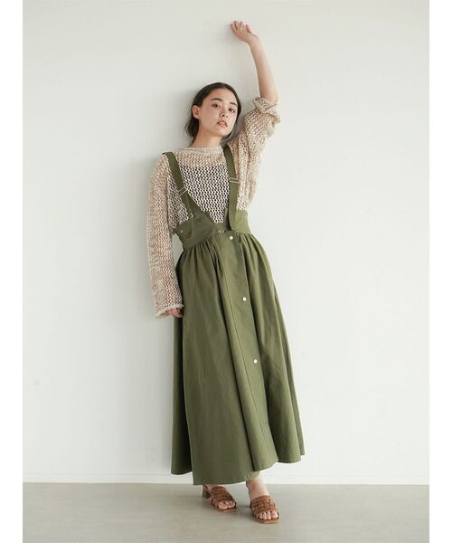 FIKA.(フィーカ)の「Mesh pullover knit(ニット/セーター・レディース・ベージュ/ライム・FREE)」の11枚目の写真