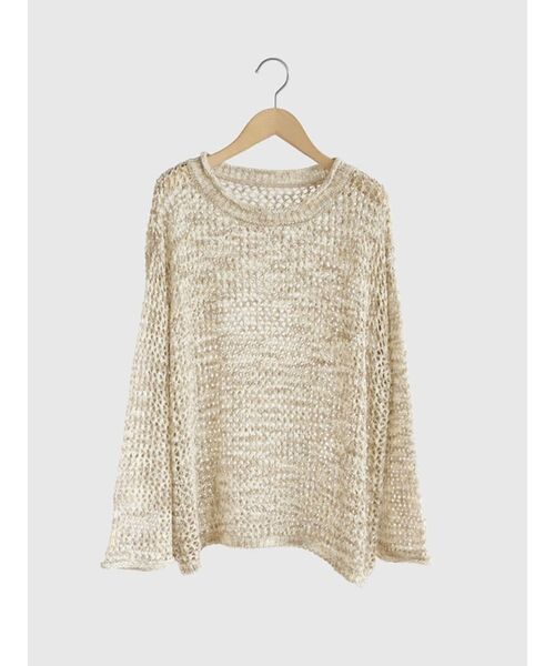 FIKA.(フィーカ)の「Mesh pullover knit(ニット/セーター・レディース・ベージュ/ライム・FREE)」の22枚目の写真