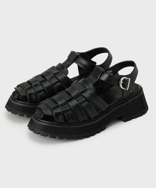 tk.TAKEO KIKUCHI(ティーケータケオキクチ)の「グルカチャンキーサンダル(サンダル・メンズ・ホワイト/ブラック・55/75/65)」の3枚目の写真