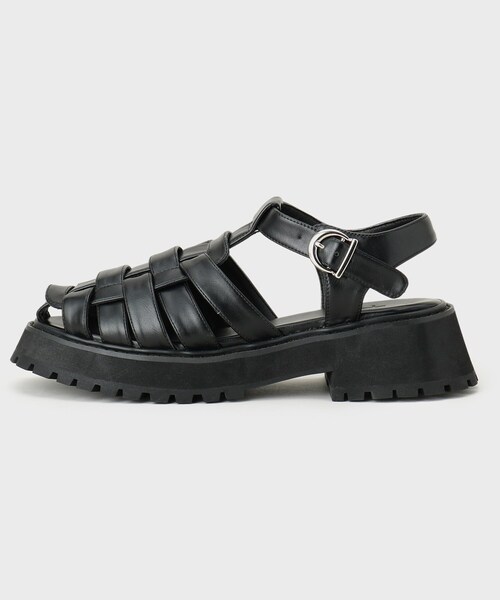 tk.TAKEO KIKUCHI(ティーケータケオキクチ)の「グルカチャンキーサンダル(サンダル・メンズ・ホワイト/ブラック・55/75/65)」の4枚目の写真