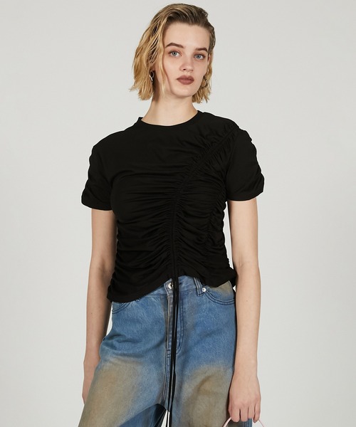 ドロストシャーリングTシャツ / Drost Shirring Tee（Tシャツ