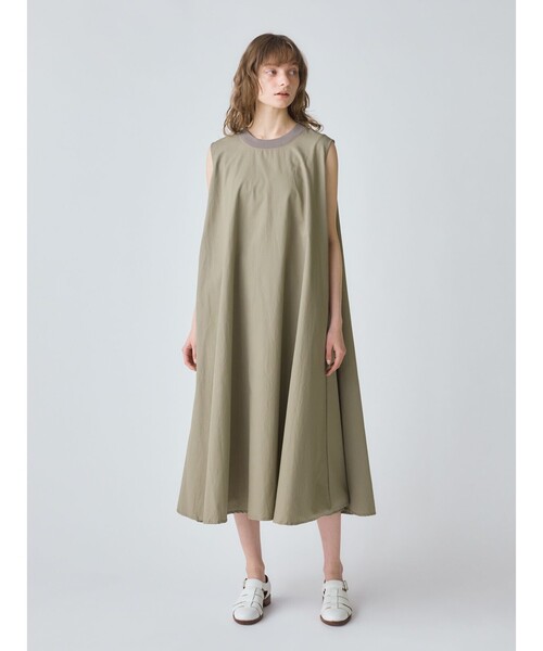 MidiUmi（ミディウミ）の「MidiUmi ノースリーブプレンティワンピース（ワンピース・レディース・カーキ/ブラック/ライトグレー・FREE）」の8枚目の写真