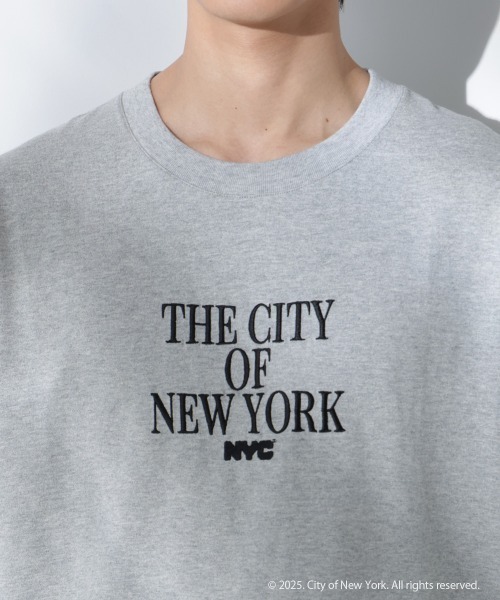 Anti Soaked(R)×NYC ロゴ刺繍 汗染み防止Tシャツ（Tシャツ