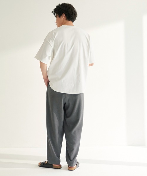 coca(coca)(コカ)の「EASYTECHスムースラウンドTシャツ(Tシャツ/カットソー・メンズ・ホワイト/チャコール・XL/M/L)」の9枚目の写真
