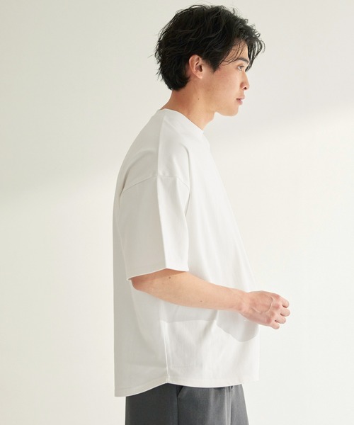 coca(coca)(コカ)の「EASYTECHスムースラウンドTシャツ(Tシャツ/カットソー・メンズ・ホワイト/チャコール・XL/M/L)」の10枚目の写真