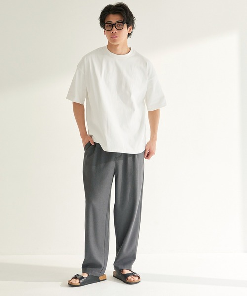 coca(coca)(コカ)の「EASYTECHスムースラウンドTシャツ(Tシャツ/カットソー・メンズ・ホワイト/チャコール・XL/M/L)」の11枚目の写真
