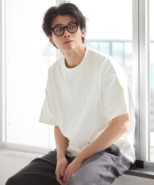coca(coca)(コカ)の「EASYTECHスムースラウンドTシャツ(Tシャツ/カットソー・メンズ・ホワイト/チャコール・XL/M/L)」の12枚目の写真