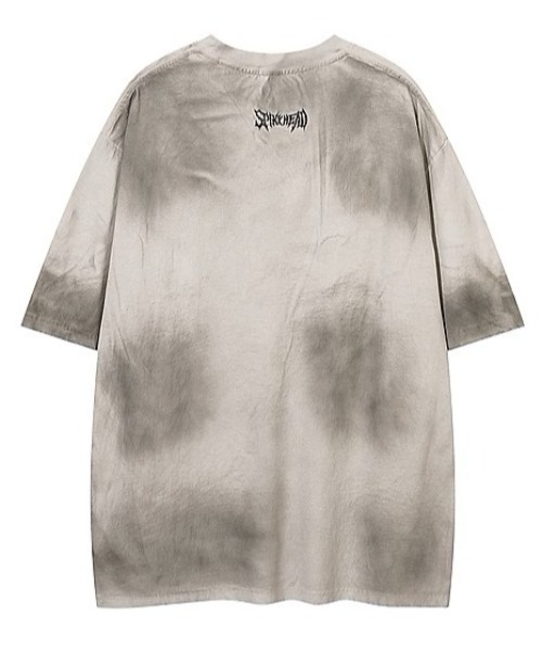 ARULE(アルール)の「A'GEM/9 × .kom 『ARULE/アルール』 汚し加工BIG半袖Tシャツ(Tシャツ/カットソー・メンズ・ブラック/グレー・M)」の22枚目の写真